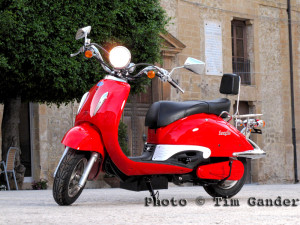 Electric scooter in Sicily