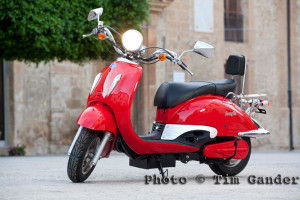 commercial photo of electric scooter in sicily