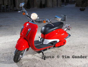 electric scooter in sicily