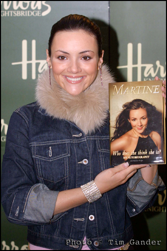 Martine McCutcheon book signing Harrods