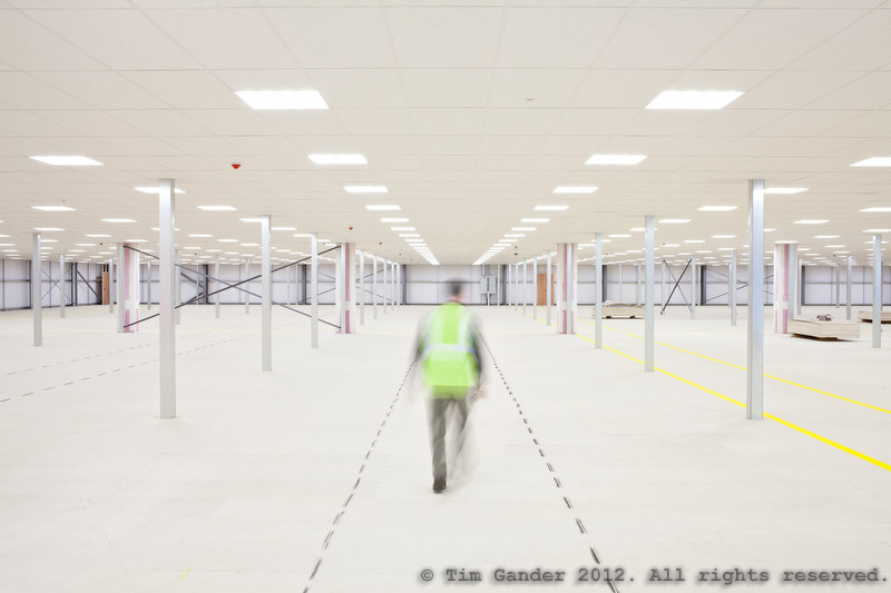 Empty warehouse interior