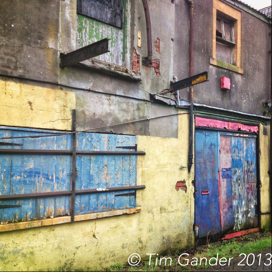 derelict building exterior in Frome