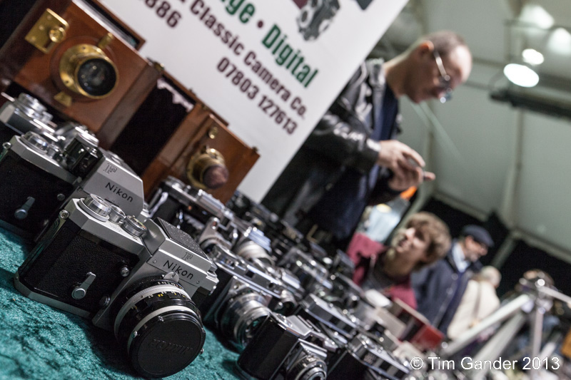 Frome Wessex Camera Fair a table of Nikon cameras