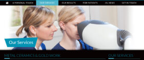 Screen grab from a page detail from the JSL Dental Laboratory website.