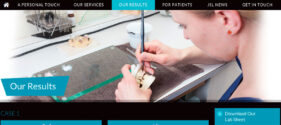 Screen grab from a page detail from the JSL Dental Laboratory website.