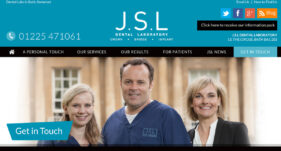 Screen grab from a page detail from the JSL Dental Laboratory website.