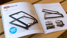 28/07/2015 A-Cask cellar supplies brochure showing Auto Tilt cask rack pages.