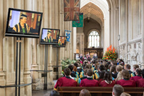 29/06/2016 Image from University of Bath Graduation Ceremony 8, Bath Abbey. Students, familes and friends gather at Bath Abbey to celebrate graduations.