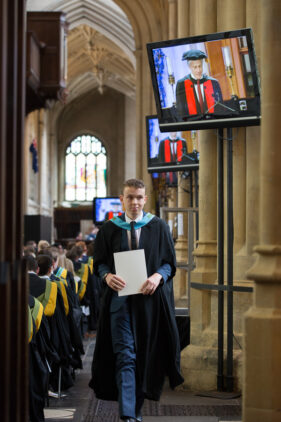 29/06/2016 Image from University of Bath Graduation Ceremony 8, Bath Abbey. Students, familes and friends gather at Bath Abbey to celebrate graduations.