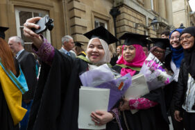 29/06/2016 Image from University of Bath Graduation Ceremony 8, Bath Abbey. Students, familes and friends gather at Bath Abbey to celebrate graduations.