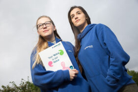 Zoe Tonks (left), aged 17, and Elley-May Timmins (18) will be presenting the results of the Young Listeners research into health issues and concerns amongst young people to the Wiltshire Health and Wellbeing Board.