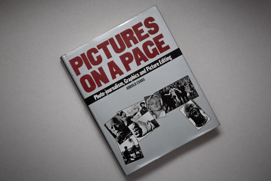 Cover of Harold Evans' book Pictures on a Page.